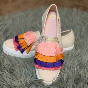 Keds Fringe Platform Slip-On’s